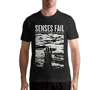 Senses Fail Men T-Shirt Printed Camiseta Black Tee Top M