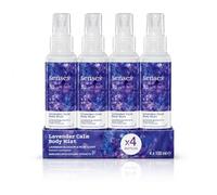 Senses Lavender Calm Body Mist 4 x 100ml Pack - Lavender Blossom & Musk Fragrance Spray - Long Lasting Refreshing Body Spray for Women - Light & Non-Sticky, Enriched with Natural Extracts
