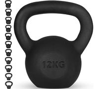Senshi Japan Cast Iron Kettlebell, Cardio, Home & Functional Training, Muscle Building (12KG)