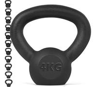 Senshi Japan Cast Iron Kettlebell, Cardio, Home & Functional Training, Muscle Building (4KG)