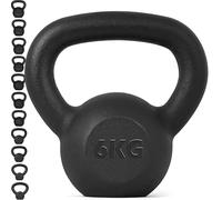 Senshi Japan Cast Iron Kettlebell, Cardio, Home & Functional Training, Muscle Building (6KG)