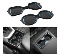 SENSHINE Cup Holder Inserts for Toyota Rav4 Accessories 2019 2020 2021 2022 2023 2024 Center Console Cup Holder Protector for Toyota Rav4 2Pcs (Blue)