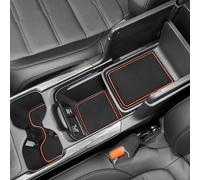 SENSHINE for Honda CR-V CRV Accessories 2020 2021 2022 Cup Holder Insert Center Console Liner Trim Door Packet Mats Non-Slip Anti Dust Premium Custom Interior 20PC Set (Orange Trim)