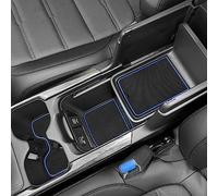 SENSHINE for Honda CR-V CRV Accessories 2020 2021 Cup Holder Insert Center Console Liner Trim Door Packet Mats Non-Slip Anti Dust Premium Custom Interior 20PC Set (Blue Trim)