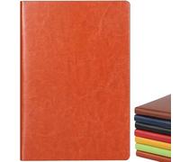 Senshuomy A5 Notebook,Hardback Note Book,2025 Diary,PU Leather Journal Notepad with 80 Gsm Lined Paper,Which Is Suitable for Office,School,Business Writing & Note Taking,200 Pages-2Pcs/Brown