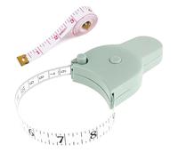 Senshuomy Dual Sided Body Waist Measuring Soft Tape,1PCS Measuring Tape for Body, Pocket Meter Tape Measure Retractable for Body Sewing Clothes Tailor 60 Inch / 150 cm(Green)