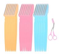 Senshuomy Eyebrow Razors,21+1 Pcs Portable Eyebrow Trimmer with Precision Cover - Safe Blade Quality,Unique Design,Easy to Carry - Suitable for Women and Men