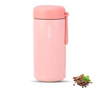 Senshuomy Mini Water Bottle,Small Thermos Flasks,Stainless Steel Insulated Water Bottles,Leakproof Drinks Bottle with Carry Handle for Hot&Cold Drinks,Coffe,Juice(150ml/Pink)