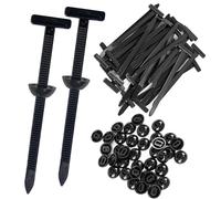 Senshuomy Universal Nylon Cable Tie Buckle - Heavy-Duty Self-Locking UV-Resistant Fasteners for Cars (50 Pcs)