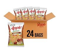 Sensible Portions Apple Straws, Cinnamon, Snack Size, 1 Oz (Pack of 24)