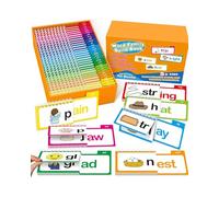 Sensiblein Rhyme Flip Books, 30 Read & Rhyme Flip Books for Readers, English Sight Words Rhyming Games Includes Corresponding Word and Vivid Image to Enjoy Phonics Games (1)
