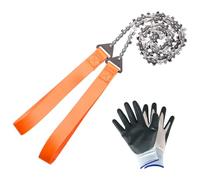 SENSILIN Pocket Chainsaw - 36 Inch Heavy Duty Steel Hand Chainsaw with 48 Sharp Teeth | Compact & Portable Pocket Saw for Camping, Backpacking, Hiking | Durable Wire Saw for Survival Gear