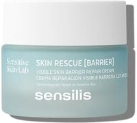 Sensilis - Skin Rescue Barrier, Repairing Cream, 4 Types of Hyaluronic Acid, Licorice Extract, Ceramides, Prebiotics, Soothes, Moisturises, Suitable for Skin with Redness Rosacea - 50 ml