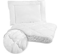 Sensillo winter bed duvet set 135 x 100 cm and pillow 60 x 40 cm with 300 g hypoallergenic microfibre filling with OEKO TEX 100 certified materials