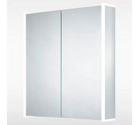 Sensio Ainsley 700X664mm Double Door Led Mirror Cabinet With Bluetooth & Demister - Cool White, Wall-Mounted, Se30794C0