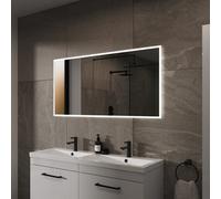 Sensio Glimmer Rectangular Wall-Mounted Bathroom Illuminated Colour-Changing Mirror (H)120Cm (W)60Cm