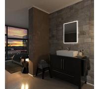 Sensio Glimmer Rectangular Wall-Mounted Bathroom Illuminated Contemporary Colour-Changing Mirror (H)70Cm (W)50Cm
