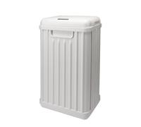 Sensio Home 50 Litre Large Waterproof Motion Sensor Trash Can Dust Bin with Auto Lid, Ozone Function Helps Neutralise Bacteria, Bedroom Bathroom Living Room Office, White