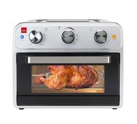 Sensio Home Air Fryer Oven 21L Large Size Rotisserie Multifunctional 5 Programs in Silver Sensio Home Silver