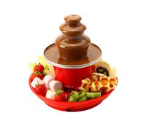 Sensio Home Chocolate Fountain Fondue Set With Party Serving Tray