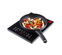 Sensio Home Electric Digital Induction Hob 8 Adjustable Temperature & Power Settings, 6 Cooking Settings, Built in Timer, Overheat Protection & Auto Switch Off, Child Safety Lock, Black