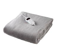 Sensio Home Luxury Heated Throw Electric Blanket Fleece 10 Heat Settings in Grey | Size: Double Sensio Home Grey Double