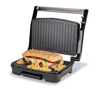 Sensio Home Panini Press, Sandwich Toaster & Health Grill - Non-Stick Easy Clean Plates, Automatic Temperature Control, Excess Oil Channel & Drip Tray, Floating Plate For Even Cooking