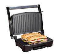 Sensio Home Panini Press, Sandwich Toaster & Health Grill - Non-Stick Easy Clean Plates, Automatic Temperature Control, Excess Oil Channel & Drip Tray, Floating Plate For Even Cooking