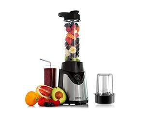 Sensio Home Personal Blender Smoothie Maker - Electric Blender and Grinder for Fruit, Vegetables, Protein Shakes - BPA Free 600ml Portable Sports Bottle, Grinder - 500W
