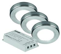 Sensio Hype TrioTone™ - Colour Selectable Surface/Recessed Under Cabinet 3 Light Kit Inc LED Driver - Cool White, Natural White, Warm White