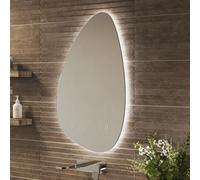 Sensio Mistral Teardrop Backlit Heated Bathroom Mirror with Lights 550 x 800mm