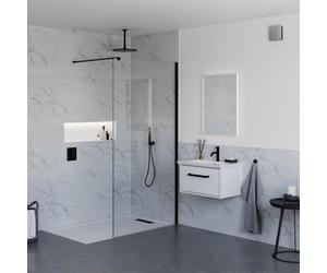 Sensio Odyssey Silver Effect Rectangular Wall-Mounted Bathroom Illuminated Modern Illuminated Mirror (H)70Cm (W)50Cm