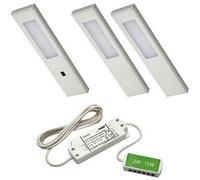 Sensio Quadra Pro Se21292P3.1 - 3-Light Under-Cabinet Kit (1 Sensor + 2 Non-Sensor) With Driver, Cct 2900-6000K