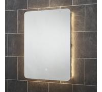 Sensio Reagan Rectangular Backlit Heated Bathroom Mirror with Lights & Shaver Socket 800 x 600mm