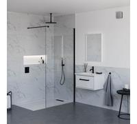 Sensio Silver Effect Rectangular Wall-Mounted Bathroom Illuminated Mirror (H)70Cm (W)50Cm