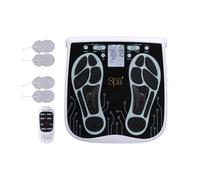 Sensio Spa Foot & Legs EMS Machine with 99 Intensity Levels, Includes 4 Gel Pads for Legs, Back & Shoulders, Remote Control, Mains or Battery Powered