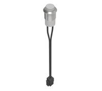 Sensio Titan+ Aluminium Push Switch, Recessed 12mm Cut-Out, 2M Cable, Silver (Se492250)