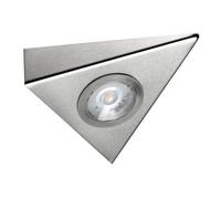 Sensio Titon Se21390W0 Cob Led Triangle Ceiling Light - 3W Warm White (3000K), Ip43, Brushed Stainless