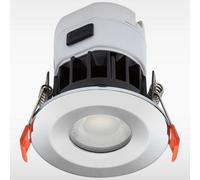 Sensio Triotone Ip65 Fir Led Shower Downlight, 8W 700Lm, Dimmable, 3000/4000/5000K, 75mm Cut-Out