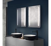 Sensio Uno Rectangular Wall-Mounted Bathroom Illuminated Mirror (H)70Cm (W)50Cm
