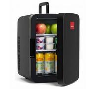 SENSIOHOME 10L Mini Fridge Cooler & Warmer for Drinks, Food, Skincare, Beauty, Makeup, Medicine, Insulin, Milk, AC+DC, 12v, UK & EU Plug, Portable, For Home, Bedroom, Travel, Camping, Car, Gaming, Uni