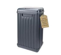 Sensio Home 50 Litre Large Waterproof Motion Sensor Trash Can Dust Bin with Auto Lid, Ozone Function Helps Neutralise Bacteria, Bedroom Bathroom Living Room Office, Black