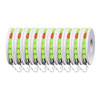 Sensitive 7-Star Float Fishing Line 4.5m Quick Weight Sensitive | 7-star float system, bright visibility, quick bite detection, 5-piece set, green nylon line