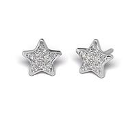 Sensitive by STUDEX, glitter star S3544WSTX, white, surgical steel