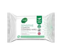 Sensitive Complete Cleansing Wipes, Triple Filtered Water, Enriched With Pro Vitamin B5 & Glycerin, Removes Make Up & Waterproof Mascara, 25wipes, 1PCS