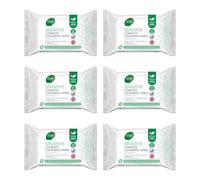 Sensitive Complete Cleansing Wipes With Aloe Vera, Triple Filtered Water, Enriched With Pro Vitamin B5 & Glycerin, Removes Make Up & Waterproof Mascara, 25wipes, 6PCS