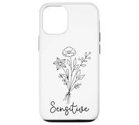 Sensitive Floral Design Empath Girly Flowers Minimal Design Case for iPhone 12/12 Pro