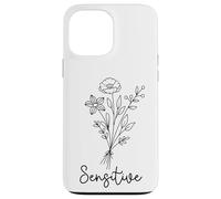 Sensitive Floral Design Empath Girly Flowers Minimal Design Case for iPhone 13 Pro Max