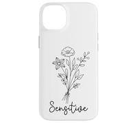 Sensitive Floral Design Empath Girly Flowers Minimal Design Case for iPhone 14 Plus