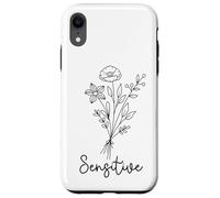 Sensitive Floral Design Empath Girly Flowers Minimal Design Case for iPhone XR